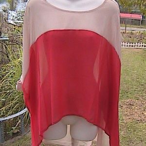 Chiffon Asymmetrical Slit Shoulder (#2)